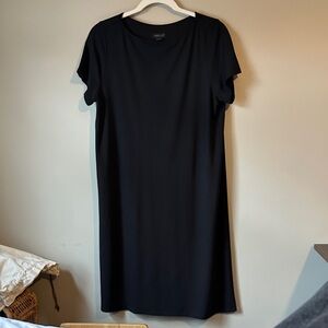 J. Jill Classic Black Midi Dress